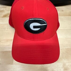 Nike Red and Black Mesh Trucker Hat Georgia Bulldogs